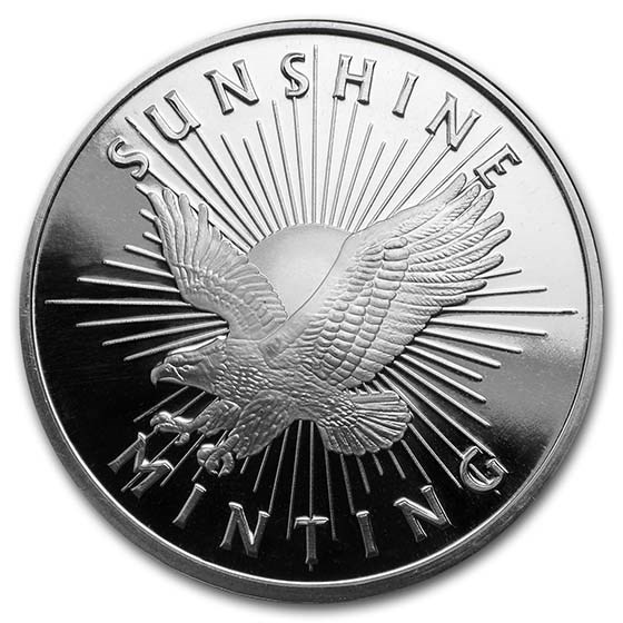 1 oz Silver Round - Sunshine Mint (MintMark SI) 1 oz Silver Round - Sunshine Mint (MintMark SI)